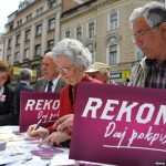 Potpisivanje peticije za REKOM