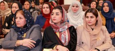 UN Women/ Nangyalai Tanai - Afghan parliament members attend a meeting on women in decision-making positions. (UN file photo)