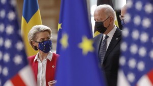 President of EU Commission Ursula von Der Layen and US president Joe Biden I Brussels, June 2021 - courtesy photo for education only)
