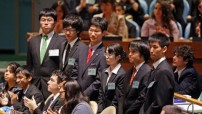 Japanese students  participating at model- UN conference at UN headquarters-2011 (UN photo)