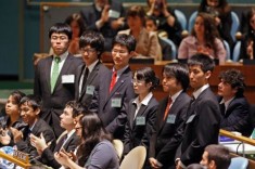 Japanese students  participating at model- UN conference at UN headquarters-2011 (UN photo)