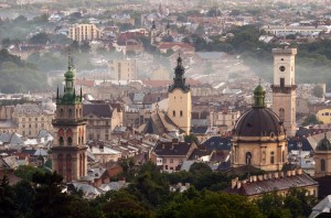 Lviv, Ukraine, panoramic view (Courtesy photo for education only)